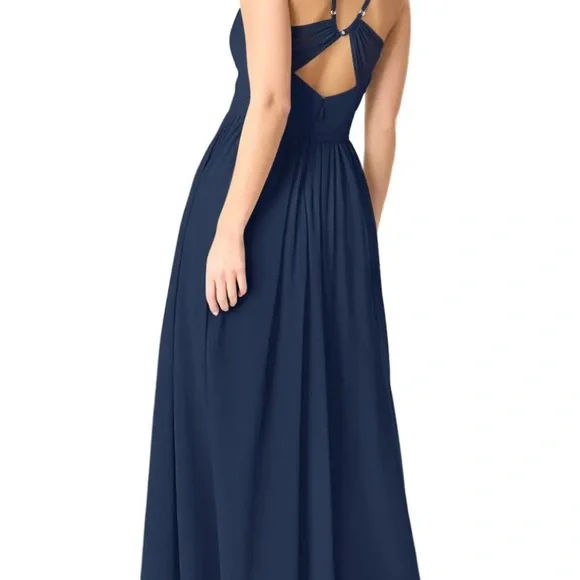 Dark Navy Azazie Cora - Picture 3 of 8